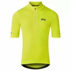 Maillot De Manga Corta Dhb Para Niños (con Cremallera Corta) -Bicicletas comprar 106141021 Fluro Yellow 0101