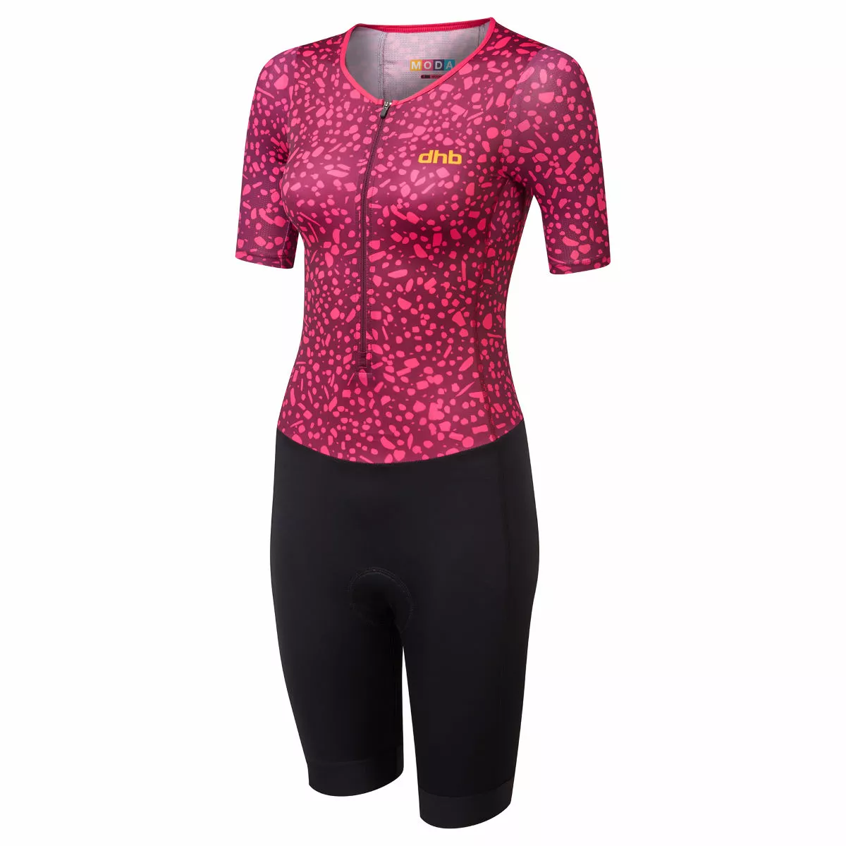 Traje De Triatlón De Manga Corta Dhb Moda VIOLA Para Mujer 3 Traje De Triatlón De Manga Corta Dhb Moda VIOLA Para Mujer