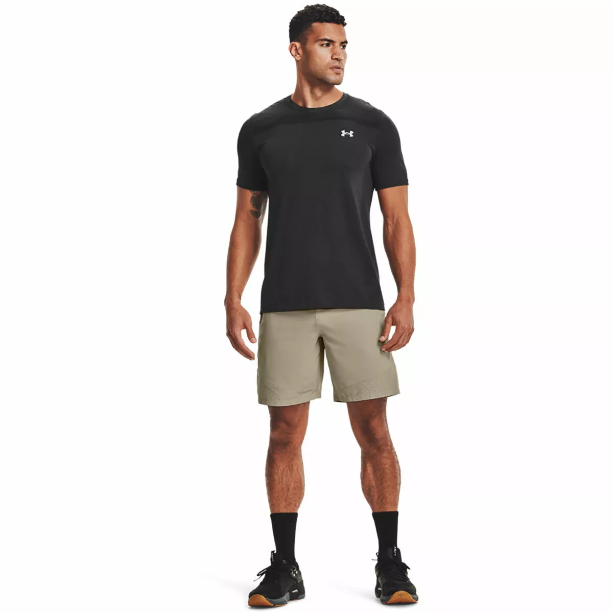 Camiseta De Manga Corta Under Armour (sin Costuras, Azul/negro, M) 7 Camiseta De Manga Corta Under Armour (sin Costuras, Azul/negro, M) - Imagen 5