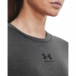 Under Armour Women's Rival Terry Crew Gym Top -Bicicletas comprar 1369856 010 COLLAR
