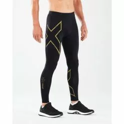 Mallas De Compresión 2XU Light Speed -Bicicletas comprar 2XU MCS Run Compression Tights Compression Base Layers Black Gold MA5305BBLK GRFXXL 1