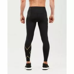 Mallas De Compresión 2XU Light Speed -Bicicletas comprar 2XU MCS Run Compression Tights Compression Base Layers Black Gold MA5305BBLK GRFXXL 3