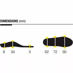 Sidas 3Feet Outdoor Mid Hiking Insoles Yellow 2XL -Bicicletas comprar 3feet outdoor high 5