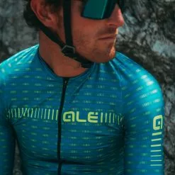 ALE Maillot Alé Graphics PRR Green Road Winter 19 ALE Maillot Alé Graphics PRR Green Road Winter -Bicicletas comprar Al Graphics PRR Green Road Cycling Jersey Jerseys Azores Blue Fluo Yel SS21 L20112634 01 3