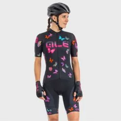 ALE Maillot Alé PRR Butterfly Para Mujer 13 ALE Maillot Alé PRR Butterfly Para Mujer -Bicicletas comprar Al Women s PRR Butterfly Cycling Jersey Jerseys Black Pink SS21 L21169401 03 0