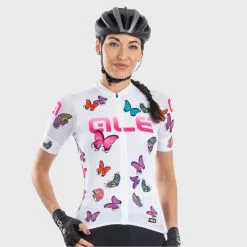 ALE Maillot Alé PRR Butterfly Para Mujer 18 ALE Maillot Alé PRR Butterfly Para Mujer -Bicicletas comprar Al Women s PRR Butterfly Cycling Jersey Jerseys White Black SS21 L21169400 01 0