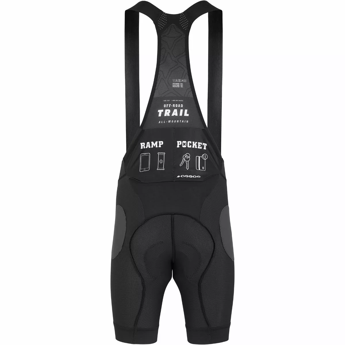 Culote Corto Interior Con Tirantes Assos TRAIL 5 Culote Corto Interior Con Tirantes Assos TRAIL - Imagen 3