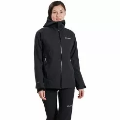 Chaqueta Impermeable Berghaus Mehan Vented Para Mujer -Bicicletas comprar Berghaus Women s Mehan Vented Waterproof Jacket Jackets Jet Black AW22 4A001076BP68 1