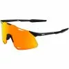 100% Hypercraft Matte Black Mirror Lens Sunglasses