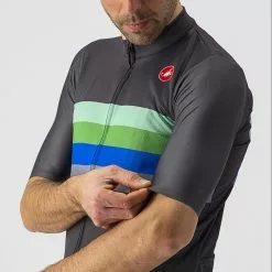 Maillot Castelli Confine (edición Limitada) 10 Maillot Castelli Confine (edición Limitada) -Bicicletas comprar Castelli Confine Jersey Limited Edition Jerseys Dark Grey Aqua Blue SS21 CS4300412A542151 1