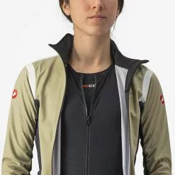 Chaqueta Castelli Alpha ROS 2 Light Para Mujer -Bicicletas comprar Castelli Women s Alpha ROS 2 Light Jacket Jackets Green Tea Dark Grey AW22 CS205543631 3