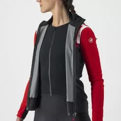 Chaqueta Castelli Alpha ROS 2 Light Para Mujer -Bicicletas comprar Castelli Women s Alpha ROS 2 Light Jacket Jackets Red Black White AW22 CS205540235 2