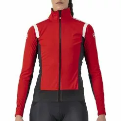 Chaqueta Castelli Alpha ROS 2 Light Para Mujer -Bicicletas comprar Castelli Women s Alpha ROS 2 Light Jacket Jackets Red Black White AW22 CS205540235