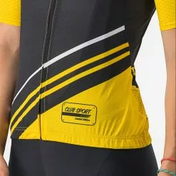 Castelli Women's Club Sport Competizione Jersey -Bicicletas comprar Castelli Women s Club Sport Competizione Jersey Jerseys Black Yellow SS22 CS4320507B398011 3