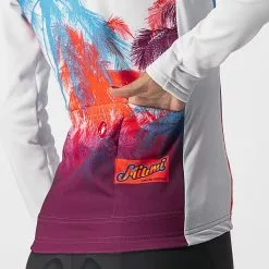 Maillot De Manga Larga Castelli Hollywood Para Mujer -Bicicletas comprar Castelli Women s Hollywood Long Sleeve Cycling Jersey Jerseys Miami White AW21 3