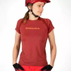 Maillot De Manga Corta Endura SingleTrack Para Mujer -Bicicletas comprar Endura Women s SingleTrack Short Sleeve Cycling Jersey Jerseys Cocoa SS21 E6169CC 2 1
