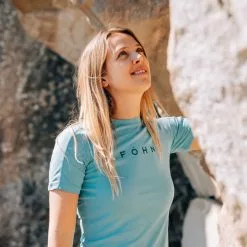 Foehn Camiseta De Manga Corta Föhn Para Mujer (con Protección Solar) -Bicicletas comprar F hn Women s Sun Protection Short Sleeve Tee T Shirts Light Blue SS21 SK0384LIGHT BLUEUK 8 2