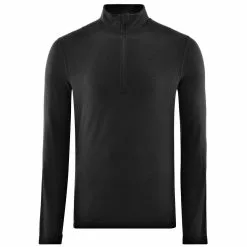 Camiseta De Interior De Manga Larga Fohn Merino (250, Con Cremallera) -Bicicletas comprar Fohn Merino Long Sleeve Zip Baselayer 250 Base Layers Black AW18 SK0086BLACKS