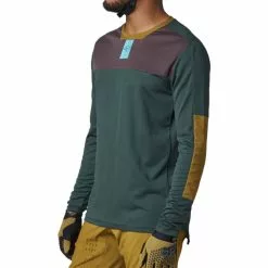 Maillot De Ciclismo De Manga Larga Fox Racing Defend (Foxhead) -Bicicletas comprar Fox Racing Defend Long Sleeve Cycling Jersey Foxhead Jerseys Green AW22 28988 294 S 0