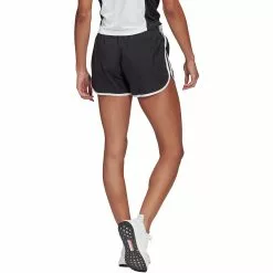 Pantalón Corto De Running Adidas Marathon 20 Para Mujer (10 Cm Aprox.) 10 Pantalón Corto De Running Adidas Marathon 20 Para Mujer (10 Cm Aprox.) -Bicicletas comprar GK5265 APP on model back white
