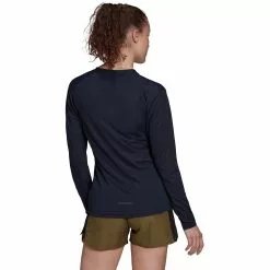 Camiseta De Manga Larga Adidas Trail Para Mujer -Bicicletas comprar GU3870 APP on model back white