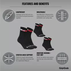 Calcetines De Verano GripGrab Regular (3 Pares) -Bicicletas comprar GripGrab Classic Regular Cut Sock 3PACK Socks Black 301001154 0