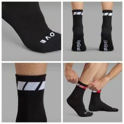 Calcetines De Verano GripGrab Regular (3 Pares) -Bicicletas comprar GripGrab Classic Regular Cut Sock 3PACK Socks Black 301001154 1