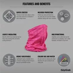 Barga De Cuello GripGrab Multifunctional -Bicicletas comprar GripGrab Multifunctional Neck Warmer Neck Tubes Pink SS19 503916207 0