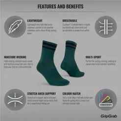 CalcetinesGripGrab Original Stripes -Bicicletas comprar GripGrab Original Stripes Crew Socks Socks Green AW21 302012153 0