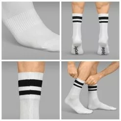 CalcetinesGripGrab Original Stripes -Bicicletas comprar GripGrab Original Stripes Crew Socks Socks White AW21 302002153 1