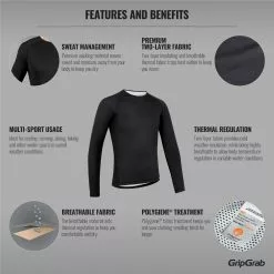 Camiseta Interior Térmica De Manga Larga GripGrab Ride -Bicicletas comprar GripGrab Ride Thermal Long Sleeve Base Layer Base Layers Black AW19 602901602