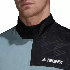 Camiseta De Manga Larga Adidas Terrex (con Cremallera, Multicolor) -Bicicletas comprar H53389 APP on model detail 1 white