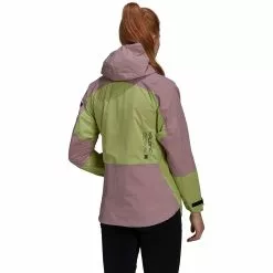 Chaqueta Impermeable Adidas Terrex Xploric Rain.Rdy Para Mujer (con Capucha) -Bicicletas comprar H55942 APP on model back white