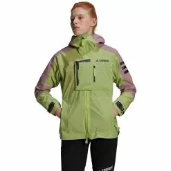 Chaqueta Impermeable Adidas Terrex Xploric Rain.Rdy Para Mujer (con Capucha) -Bicicletas comprar H55942 APP on model standard white