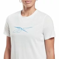 Camiseta De Manga Corta Reebok WOR Supremium Para Mujer -Bicicletas comprar HA1030 APP on model detail 1 white