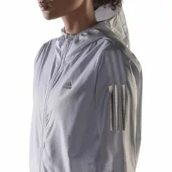 Adidas Women's Own The Run Windbreaker Jacket -Bicicletas comprar HB9369 8 APPAREL On20Model Detail20View201 white
