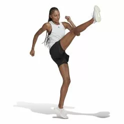 Adidas Women's Training 45S 2in1 Shorts -Bicicletas comprar HD3931 5 APPAREL On20Model Walking20View white