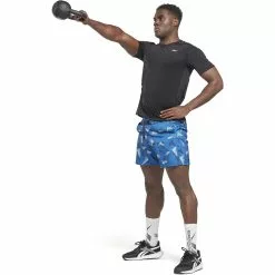 Pantalón Corto Reebok TS Printed Speed 2.0 -Bicicletas comprar HG4073 4 APPAREL On Model Side View white