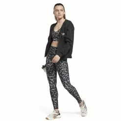 Reebok Women's Workout Ready AOP Tight Black L 11 Reebok Women's Workout Ready AOP Tight Black L -Bicicletas comprar HH8060 4 APPAREL On Model Side View white