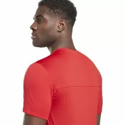 Reebok TS Sweatshift Athlete Tee -Bicicletas comprar HI0497 6 APPAREL On Model Detail View 2 white