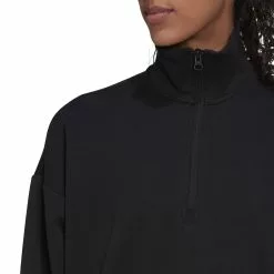 Adidas Women's Future Icons BOS Quarter Zip -Bicicletas comprar HI3676 8 APPAREL On20Model Detail20View202 white