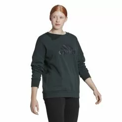 Adidas Women's Future Icons BOS Crew Sweatshirt 11 Adidas Women's Future Icons BOS Crew Sweatshirt -Bicicletas comprar HK0502 6 APPAREL On20Model Walking20View white
