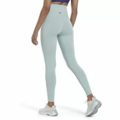 Reebok Women's TS Reebok Lux High Rise Tight 9 Reebok Women's TS Reebok Lux High Rise Tight -Bicicletas comprar HK4845 3 APPAREL On Model Back View white
