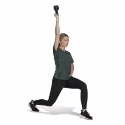 Adidas Women's Training Icons 3 Stripe SS Tee -Bicicletas comprar HK6980 6 APPAREL On20Model Walking20View white