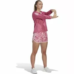 Adidas Women's Own The Run Windbreaker Jacket -Bicicletas comprar HM4255 6 APPAREL On20Model Walking20View white