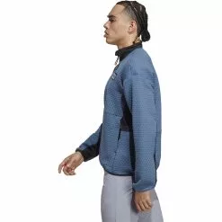 Forro Polar Adidas Terrex Hike (con Cremallera Pequeña) -Bicicletas comprar HN5269 6 APPAREL On Model Side View white