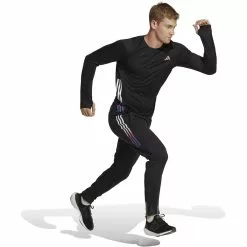 Adidas Run Icons Long Sleeve Top -Bicicletas comprar HN8024 6 APPAREL On20Model Walking20View white