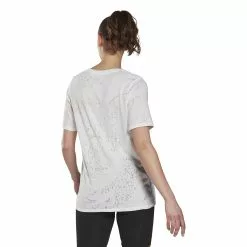 Reebok Women's TS Burnout Tee -Bicicletas comprar HP1582 3 APPAREL On Model Back View white