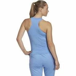 Adidas Women's TR-ES 3S Tank -Bicicletas comprar HR7818 5 APPAREL On Model Back View white