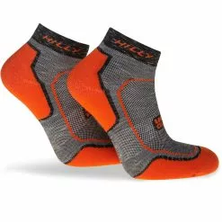 Calcetines De Running Hilly Lite Comfort -Bicicletas comprar Hi 002957 Lite Comfort Quater HI 00096 Fluo Orange Charcoal Side Both 5538